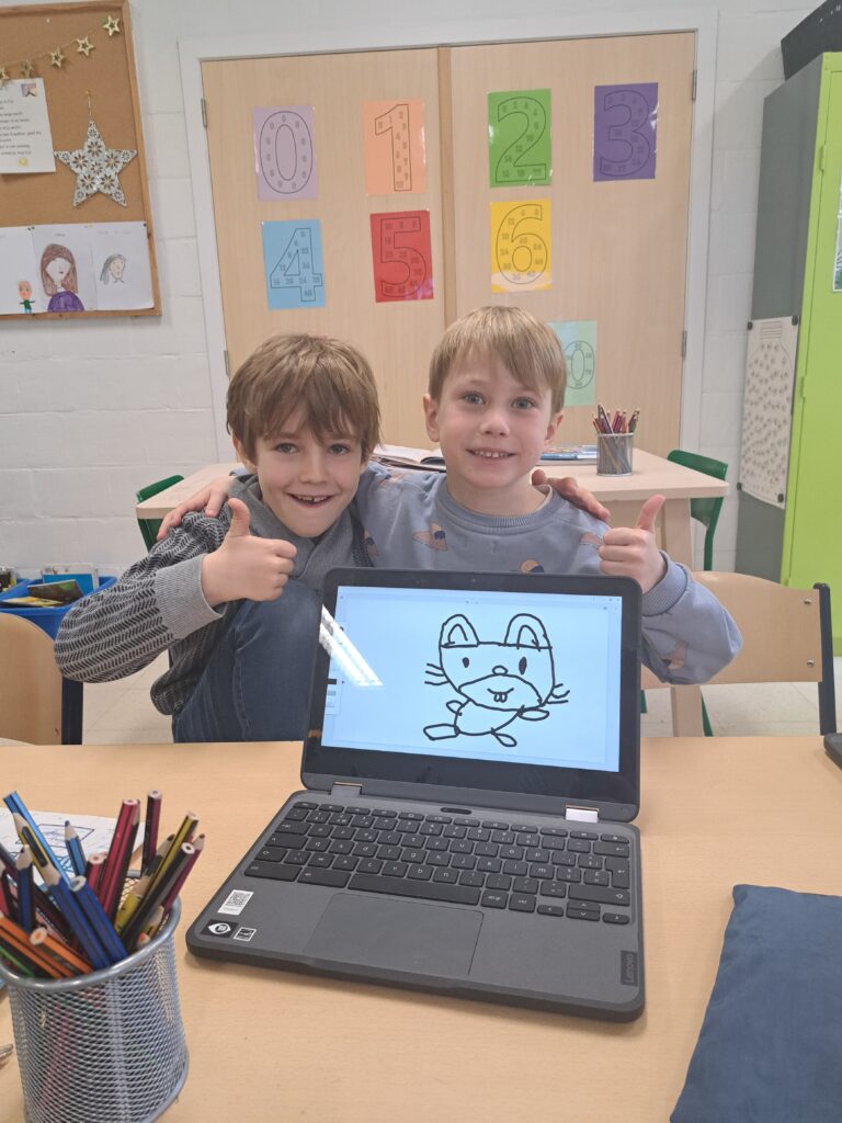 Tekenen op de chromebooks