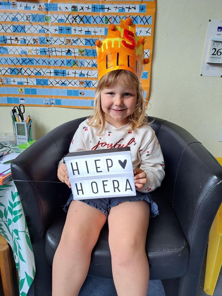 Drie zoenen voor Elena!