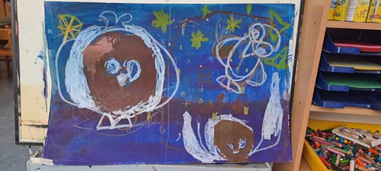 Op logement bij oma en opa.