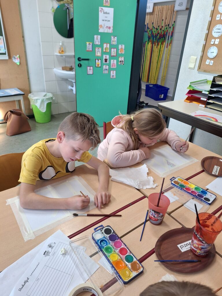 Herfstbomen schilderen