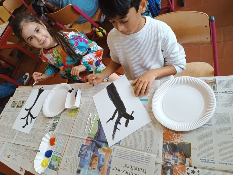 Zelf herfstkleuren mengen…