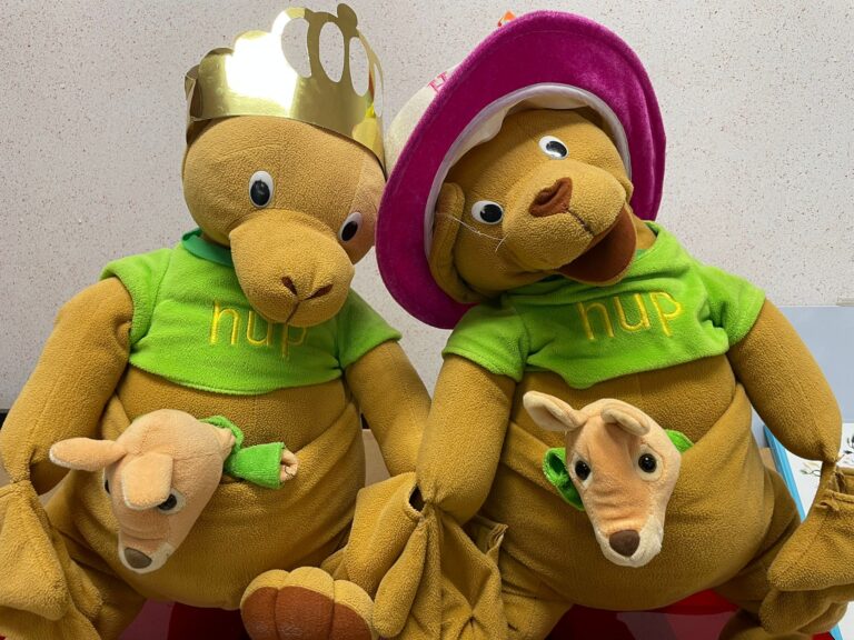 HUP, de klaspoppen van het eerste leerjaar, waren jarig!