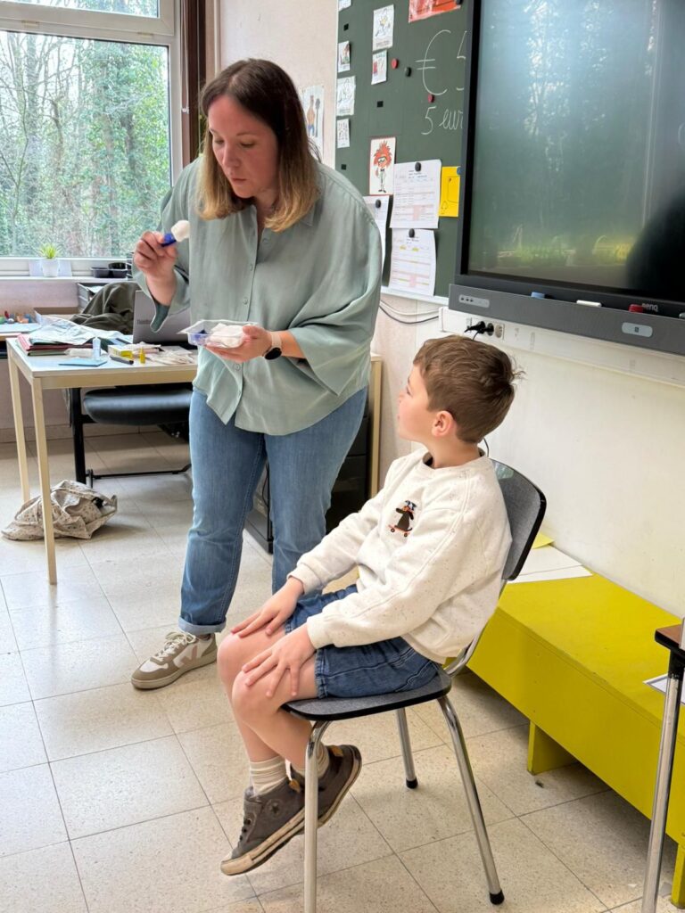 Verpleegster in de klas