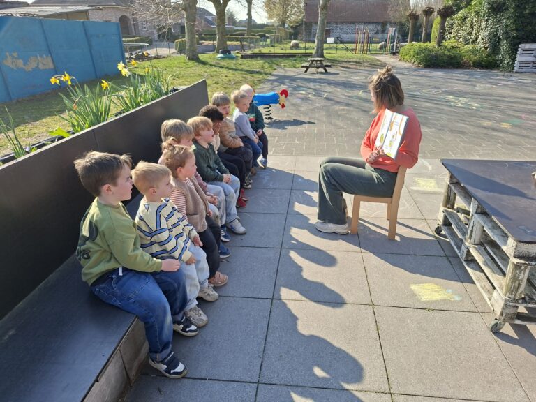 Ouders die komen voorlezen, dat is altijd super leuk!!