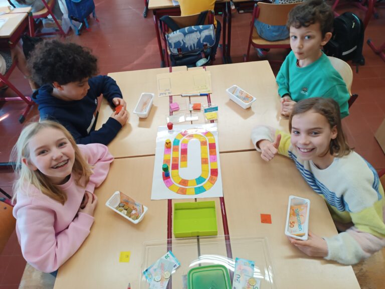 Hoekenwerk om leerstof in kleine groep in te oefenen.